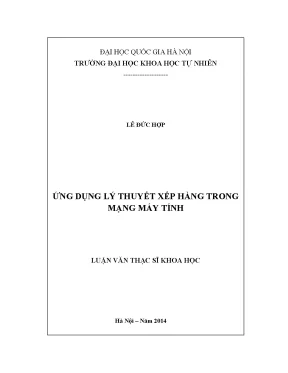 Luận văn thạc sĩ hus ứng dụng lý thuyết xếp hàng trong mạng máy tính