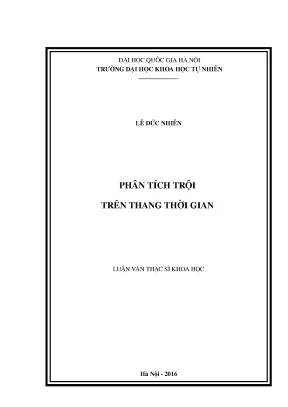 Luận văn thạc sĩ hus phân tích trội trên thang thời gian
