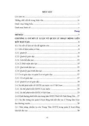 Luận văn thạc sĩ vnu ued quản lý hoạt động liên kết đào tạo ở trung tâm giáo dục thường xuyên phố nối tỉnh hưng yên