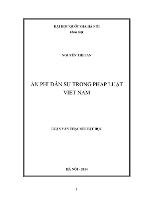 Luận văn thạc sĩ vnu ls án phí dân sự trong pháp luật việt nam 03