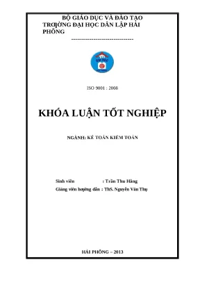 Luận văn hoàn thiện tổ chức công tác kế toán hàng tồn kho