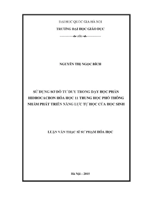Luận văn thạc sĩ vnu ued sử dụng sơ đồ tư duy trong dạy học phần hiđrocacbon hóa học 11 trung học phổ thông nhằm phát triển năng lực tự học của học sinh