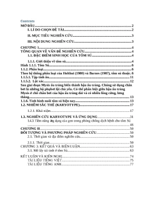 Luận văn thạc sỹ nghiên cứu kiểu nhânkaryotype và một số locus gen của tôm sú penaeus onodon thu thập tại một số vùng ở việt nam