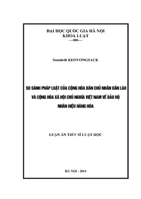 Luận văn thạc sĩ vnu ls so sánh pháp luật của cộng hòa dân chủ nhân dân lào và cộng hòa xã hội chủ nghĩa việt nam về bảo hộ nhãn hiệu hàng hóa