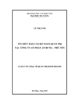 Luận văn báo cáo tổ chức kế toán