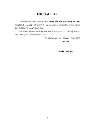 Luận văn thạc sĩ gia cường dầm khung bê tông cốt thép bằng thanh căng ứng lực trước