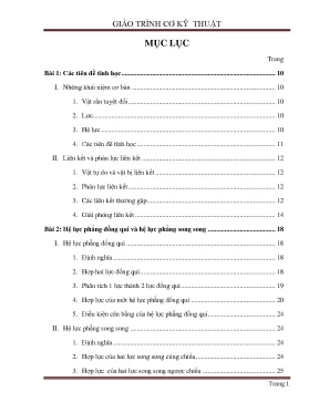 Giáo trình cơ kỹ thuật 60 tiết