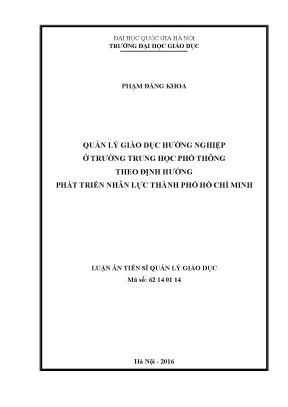 Luận văn thạc sĩ vnu ued quản lý giáo dục hướng nghiệp ở trường trung học phổ thông theo định hướng phát triển nhân lực thành phố hồ chí minh