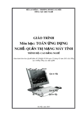 Giáo trình môn học toán ứng dụng nghề quản trị mạng máy tính trình độ cao đẳng nghề