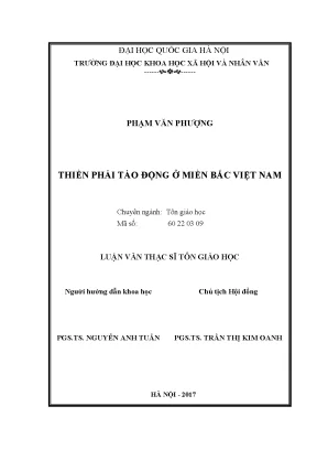 Luận văn thạc sĩ ussh thiền phái tào động ở miền bắc việt nam