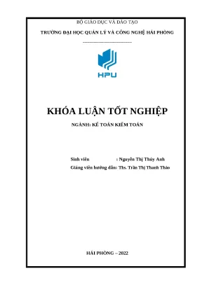 Luận văn hoàn thiện công tác kế toán thanh toán với người mua người bán tại công ty tnhh sản xuất và dịch vụ thương mại tân vũ