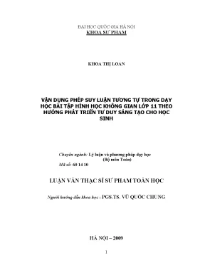 Luận văn thạc sĩ vnu ued vận dụng phép suy luận tương tự trong dạy học bài tập hình học không gian lớp 11 theo hướng phát triển tư duy sáng tạo cho học sinh