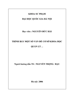 Luận văn thạc sĩ vnu ued các biện pháp quản lý nhằm nâng cao chất lượng dạy học ở các trường trung học phổ thông huyện sơn động tỉnh bắc giang