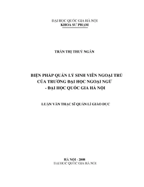 Luận văn thạc sĩ vnu ued biện pháp quản lý sinh viên ngoại trú của trường đại học ngoại ngữ đại học quốc gia hà nội