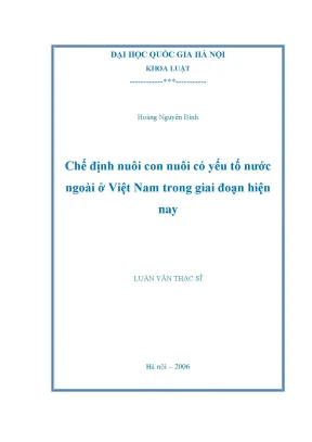 Luận văn thạc sĩ vnu ls chế định nuôi con nuôi có yếu tố nước ngoài ở việt nam trong giai đoạn hiện nay luận văn ths luật 60 38 60