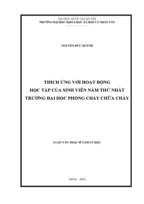 Luận văn thạc sĩ ussh thích ứng với hoạt động học tập của sinh viên năm thứ nhất trường đại học phòng cháy chữa cháy