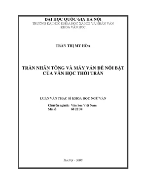 Luận văn thạc sĩ ussh trần nhân tông và mấy vấn đề nổi bật của văn học thời trần 60 22 34
