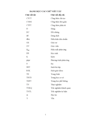 Luận văn thạc sĩ vnu ued tuyển chọn xây dựng và sử dụng hệ thống câu hỏi trắc nghiệm khách quan phần este lipit và cacbohidrat hóa học lớp 12 nâng cao nhằm nâng cao năng lực nhận thức cho học sinh trung học phổ thông