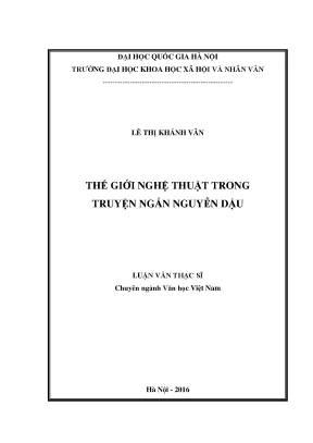 Luận văn thạc sĩ ussh thế giới nghệ thuật trong truyện ngắn nguyễn dậu