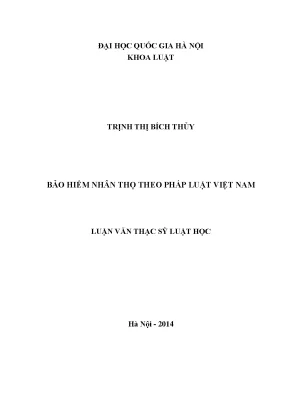 Luận văn thạc sĩ vnu ls bảo hiểm nhân thọ theo pháp luật việt nam 07