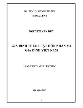 Luận văn thạc sĩ vnu ls gia đình theo luật hôn nhân và gia đình việt nam luận văn ths luật dân sự và tố tụng dân sự 60 38 10 03