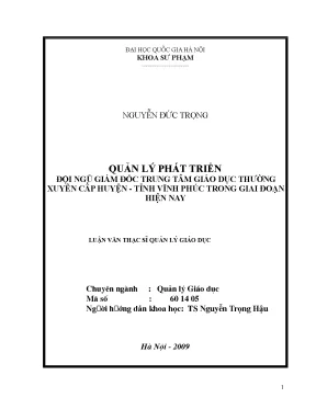 Luận văn thạc sĩ vnu ued quản lý phát triển đội ngũ giám đốc trung tâm giáo dục thường xuyên cấp huyện tỉnh vĩnh phúc trong giai đoạn hiện nay