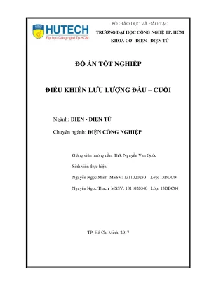 Luận văn thạc sĩ điều khiển lưu lượng đầu cuối