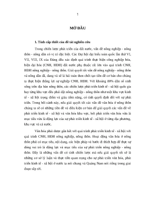 Luận văn văn hóa học văn hóa làng và xây dựng làng văn hóa ở tỉnh quảng nam hiện nay