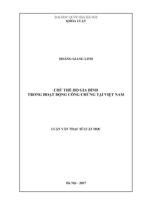 Luận văn thạc sĩ vnu ls chủ thể hộ gia đình trong hoạt động công chứng tại việt nam chuyên ngành dân sự và tố tụng dân sự 60 38 01 03