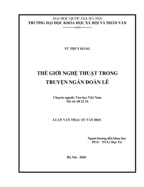 Luận văn thạc sĩ ussh thế giới nghệ thuật trong truyện ngắn đoàn lê