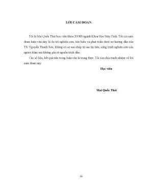 Luận văn thạc sĩ phân loại khách hàng mua bảo hiểm ô tô theo hành vi sử dụng xe bằng mô hình học sâu