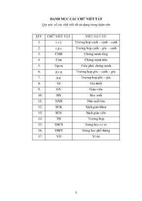 Luận văn thạc sĩ vnu ued phát triển tư duy sáng tạo cho học sinh lớp 8 trung học cơ sở thông qua dạy học chương tam giác đồng dạng