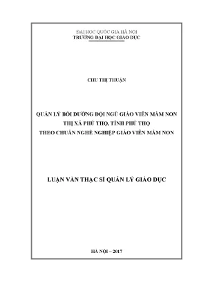 Luận văn thạc sĩ vnu ued quản lý hoạt động nghiệp vụ của phòng đào tạo trường đại học hà nội theo tiêu chuẩn iso 90012015 luận văn ths khoa học giao dục 601401001