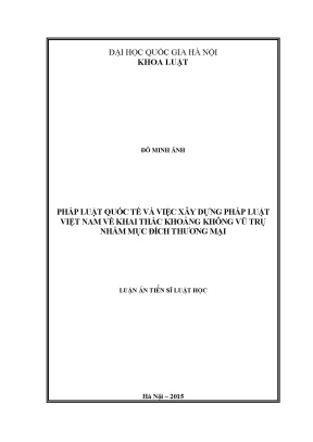 Luận văn thạc sĩ vnu ls pháp luật quốc tế và việc giải quyết tranh chấp hai quần đảo hoàng sa trường sa luận án ts luật 62 38 60 01