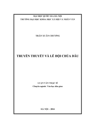 Luận văn thạc sĩ ussh truyền thuyết và lễ hội chùa dâu