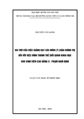 Luận văn thạc sĩ ussh vai trò của nông dân tỉnh thái bình trong công cuộc đổi mới đất nước hiện nay