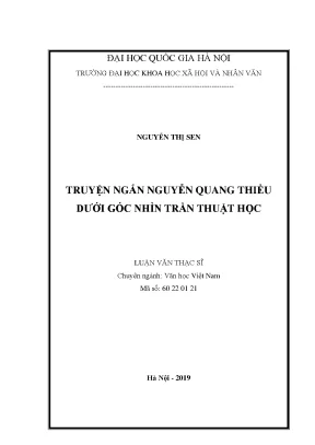 Luận văn thạc sĩ ussh truyện ngắn nguyễn quang thiều dưới góc nhìn trần thuật học