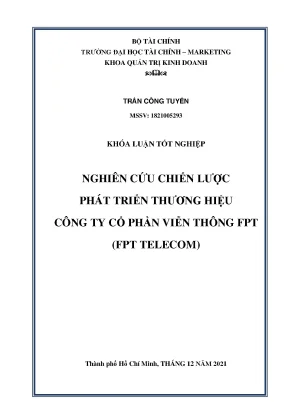 Tham khảo kltn phát triển thương hiệu công ty cổ phần fpt