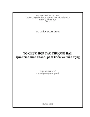 Luận văn thạc sĩ ussh tổ chức hợp tác thượng hải quá trình hình thành phát triển và triển vọng