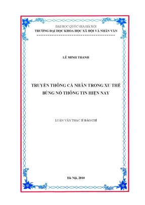 Luận văn thạc sĩ ussh truyền thông cá nhân trong xu thế bùng nổ thông tin hiện nay