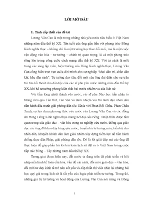 Luận văn thạc sĩ ussh tư tưởng duy tân của lương văn can