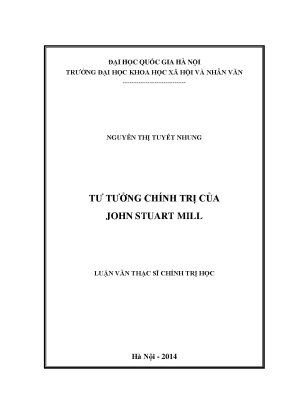 Luận văn thạc sĩ ussh tư tưởng chính trị của john stuart mill
