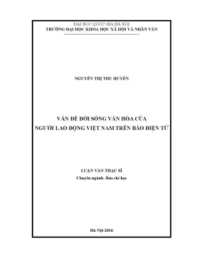 Luận văn thạc sĩ ussh vấn đề đời sống văn hóa của người lao động việt nam trên báo điện tử khảo sát báo lao động online lao động thủ đô online người lao động online từ tháng 9 2014 2 2015