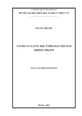 Luận văn thạc sĩ ussh vấn đề lý luận sử học ở miền bắc việt nam thời kỳ 1954 1975