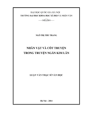 Luận văn thạc sĩ ussh nhân vật và cốt truyện trong truyện ngắn kim lân
