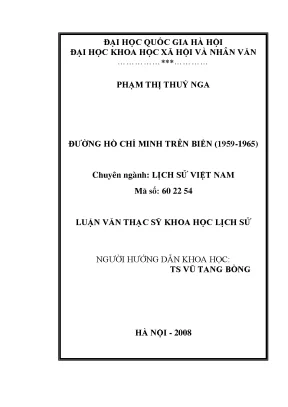 Luận văn thạc sĩ ussh đường hồ chí minh trên biển 1959 1965