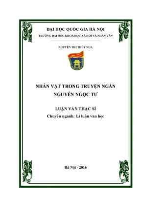 Luận văn thạc sĩ ussh nhân vật trong truyện ngắn nguyễn ngọc tư