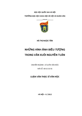 Luận văn thạc sĩ ussh những hình ảnh biểu tượng trong văn xuôi nguyễn tuân