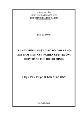 Luận văn thạc sĩ truyền thông phật giáo đối với xã hội việt nam hiện nay