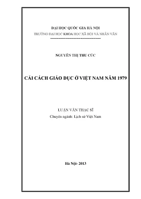 Luận văn thạc sĩ ussh cải cách giáo dục ở việt nam năm 1979